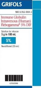 FLEBOGAMMA 5% DIF 5GM 100ML