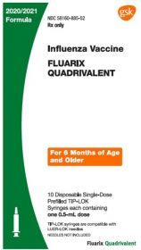 FLUARIX QUADRIVALENT INFLUENZA VACCINE PREFILLED TIP-LOK SYRINGE 0.5ML