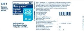 OMNIPAQUE VIAL N+ 240MG PLUSPAK™(POLYMER BOTTLE) 50ML MFG# 520Y