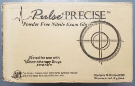 Gloves, Large, Nitrile, NonSterile, Chemo Tested, Standard Cuff Length, Textured Fingertips, Dark Lavender, Case