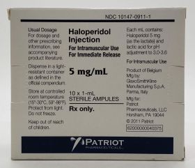 HALOPERIDOL INJ AMPULE 5MG/ML 1ML
