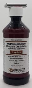 PREDNISOLONE SODIUM PHOSPHATE ORAL SOLUTION 15MG/5ML 237ML