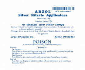 SILVER NITRATE APPLICATOR, STICK 75%-25%