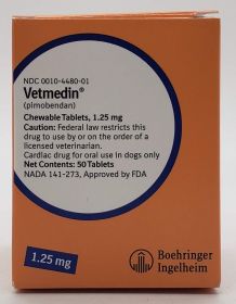 VETMEDIN CHEW TAB NADA# 141-273, 1.25MG