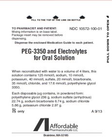 PEG-3350 ELECTROLYTES REGULAR 4000ML SOL