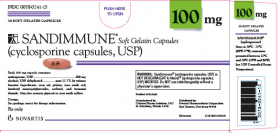 SANDIMMUNE SOFTGEL CAP, USP 100MG