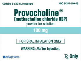 PROVOCHOLINE 100MG, USP 20ML