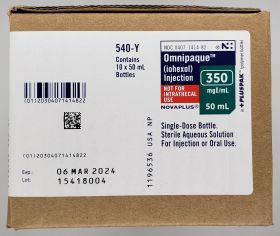 OMNIPAQUE VIAL N+ 350MG/ML +PLUSPAK™(POLYMER BOTTLE) 50ML MFG# 540Y