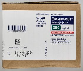 OMNIPAQUE PL350MG 50ML MFG# Y540