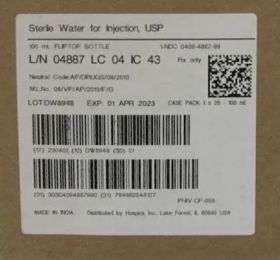 STERILE WATER FOR INJ, USP PRESERVATIVE-FREE SDV 100ML