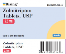 ZOLMITRIPTAN TAB, USP 2.5MG