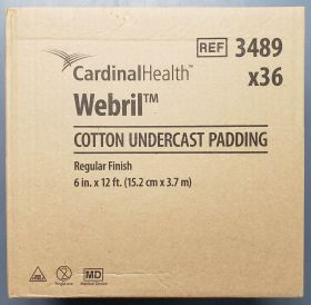 Webril Undercast Cotton Padding 6 Inch x 4 yard