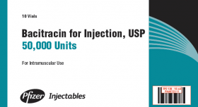 BACITRACIN FOR INJ, USP 50,000 UNITS