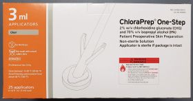 Prep Solution ChlorPrep One Step 3mL Foam Applicator 2%/70 % Strength CHG