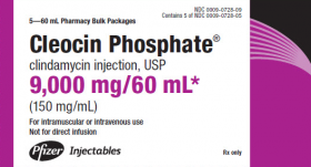 CLEOCIN PHOSPHATE INJ, USP 150MG/ML 60ML, 9000MG