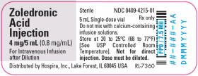 ZOLEDRONIC ACID INJ SDV 0.8MG/ML 5ML