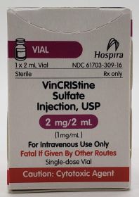 VINCRISTINE SULFATE INJ, USP SDV 1MG/ML 2ML