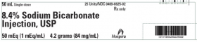 SODIUM BICARBONATE 8.4% INJ, USP 1MEQ/ML SDV 50ML