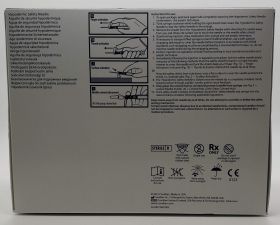 Magellan Hypodermic Needle, Sliding Safety, Sterile, Single Use, 18 Gauge 1 1/2 Inch Length
