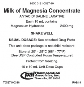 MILK OF MAGNESIA CONCENTRATE 2400MG 10ML