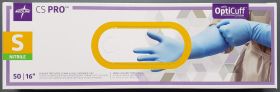 Gloves, Small, CS Pro 16", Extended Cuff, Powder-Free, Nitrile, Exam, Box