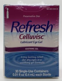 Celluvisc Eye Lubricant Gel Drops 1% 0.01 oz Single Use Containers