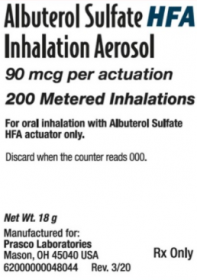 ALBUTEROL 90MCG SULFATE HFA INHALATION 18G