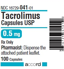 TACROLIMUS CAP 0.5MG