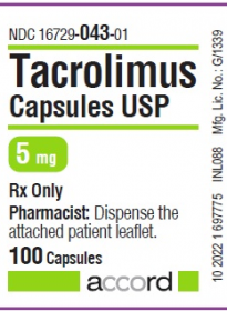 TACROLIMUS CAP 5MG