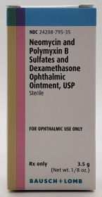 NEOMYCIN-POLY-B / DEXAMETHASONE OPHTHALMIC OINTMENT 1/8 OZ 3.5G
