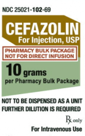 CEFAZOLIN SOD INJ 10GM SAG 10 PPX