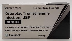 KETOROLAC TROMETHAMINE INJ USP, SDV 30MG/ML 1ML