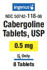 CABERGOLINE, USP 0.5MG TAB