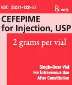 CEFEPIME VL 2 GM 20ML/10 S-P