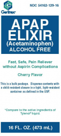 APAP LIQUID, ALCOHOL FREE, CHERRY FLAVOR 160MG 473ML (16FL OZ)