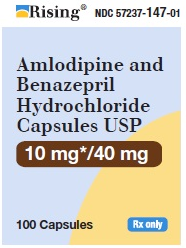 AMLODIPINE BENAZEPRIL CAP, USP 10MG/40MG