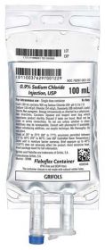 SODIUM CHLORIDE 0.9% BAG 100ML, DEHP-FREE