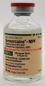SENSORCAINE - MPF WITH EPINEPHRINE INJ, USP SDV 0.5% 30ML