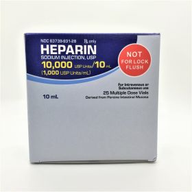 HEPARIN SODIUM INJ, USP MDV 1,000USP/ML 10ML