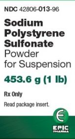 SODIUM POLYSTYRENE SULFONATE POWDER (KALEXATE) 453.6GM (1LB)