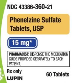 PHENELZINE SULFATE, USP TAB 15MG
