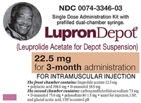 LUPRON DEPOT 3 MONTH KIT LEUPROLIDE ACETATE 22.5MG INT-MUSC INJ PRESERVATIVE-FREE SYRINGE 1 KIT