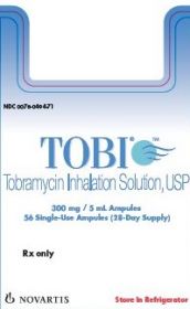 TOBI TOBRAMYCIN INHALATION SOLUTION, USP SINGLE-USE AMPULE 300MG