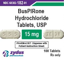 BUSPIRONE HYDROCHLORIDE TAB 15MG