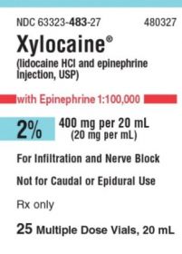 XYLOCAINE WITH EPINEPHRINE INJ, USP MDV 2% 1:100,000 20ML