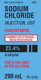 SODIUM CHLORIDE INJ, USP CONCENTRATED PHARMACY BULK PACKAGE MAXIVIAL 23.4% 200ML