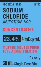 SODIUM CHLORIDE INJ, USP CONCENTRATED SDV PRESERVATIVE-FREE 23.4% 30ML