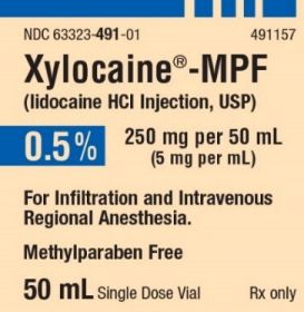 XYLOCAINE-MPF INJ, USP SDV 0.5% 50ML