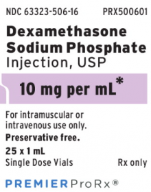 DEXAMETHASONE SODIUM PHOSPHATE INJ, USP SDV PRESERVATIVE-FREE 10MG/ML 1ML PPX