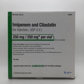 IMIPENEM CILASTATIN INJ, USP (IV) SDV 250MG 20ML PPX